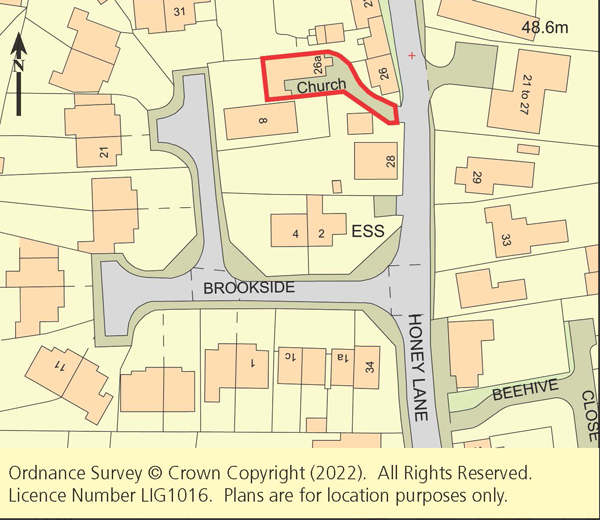Lot: 19 - FORMER CHURCH WITH PLANNING CONSENT TO CONVERT TO A RESIDENTIAL DWELLING -